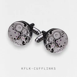 KFLK brand high quality mechanical cufflinks men cuff links wedding gift French shirt button guests