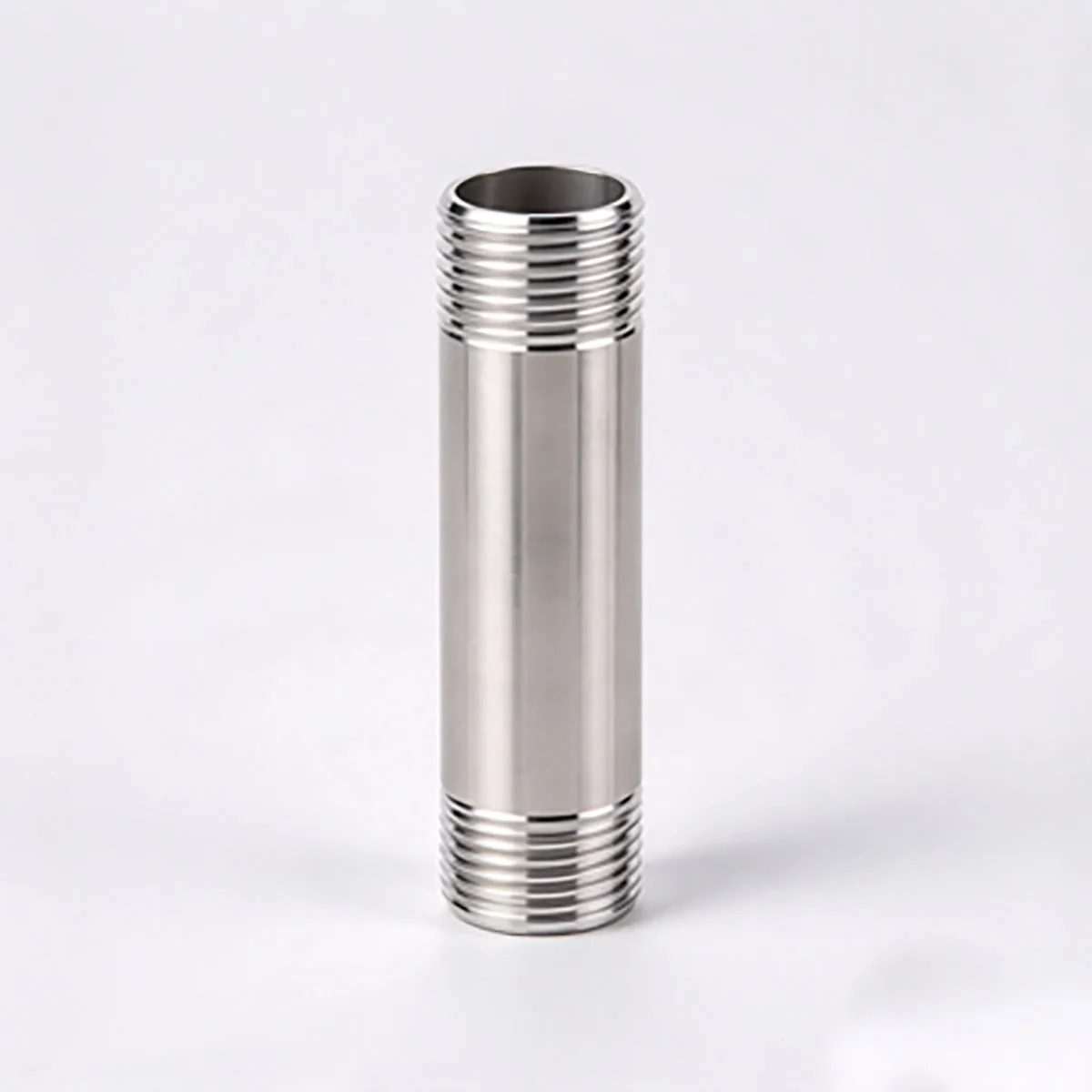 Stainless Steel Double Male Thread Extension Tube Pipe Nipple 1/2 3/4 1 Inch BSP Connector for Garden Irrigation Shower Water