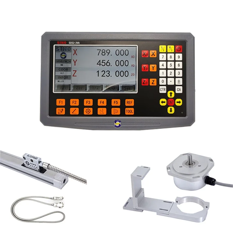 SINO DRO system SDS 2-3VA High Quality Metal Shell 3-axis Digital Readout Dro kit linear encoder For Lathe Machine