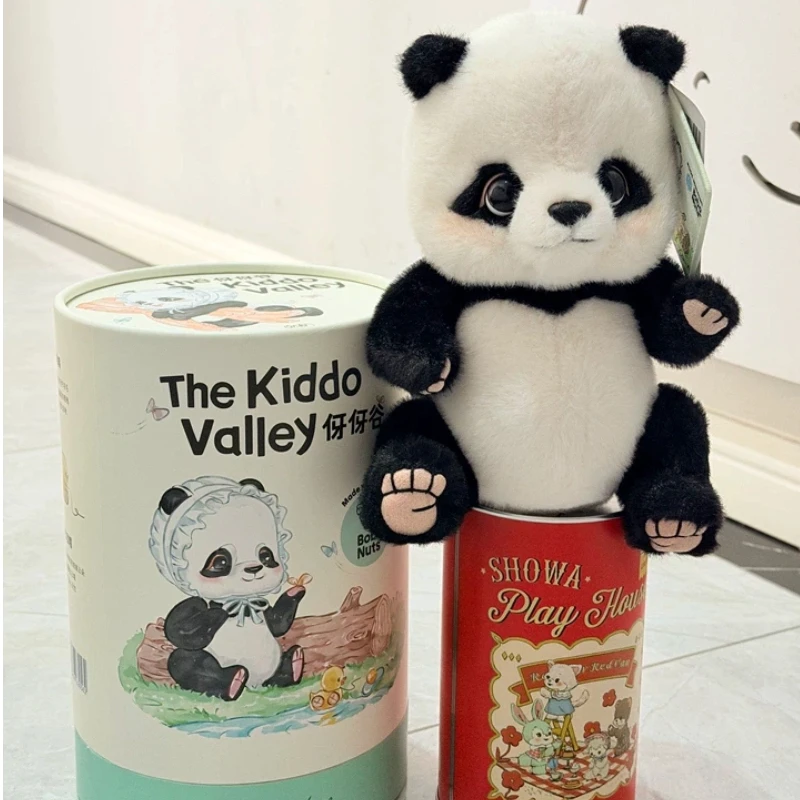

Bobonuts Plush Doll Morty Hedgehog Full Panda Candy Bean Panda Fabric Joint Movement Soft Stuffed Toy Home Decor Adult Gift