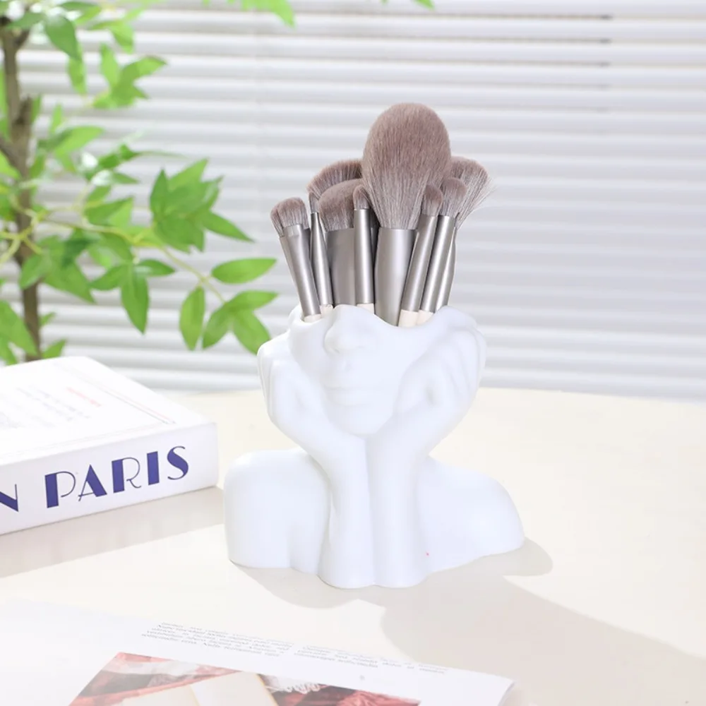 Creative Large Capacity Pencil Holders Irregular Space Saving Makeup Brush Storage Flower Vase Home Decorations Bathroom