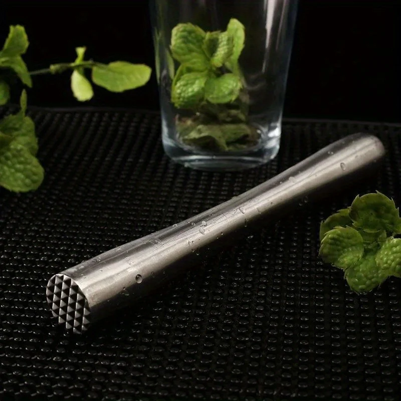 1pc Cocktail Shaker Stick Muddler Drink Pusher Hause Brauen & Wein Machen Barware Stahl Wein Mischen Stick Muddler trinken Rührer – Detail 3