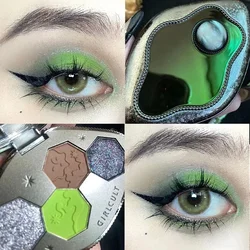 Girlcult-paleta de sombra de ojos de cuatro colores, sombra de ojos láser sólida, Camaleón de miel, sombra de ojos azul, Cosméticos de maquillaje