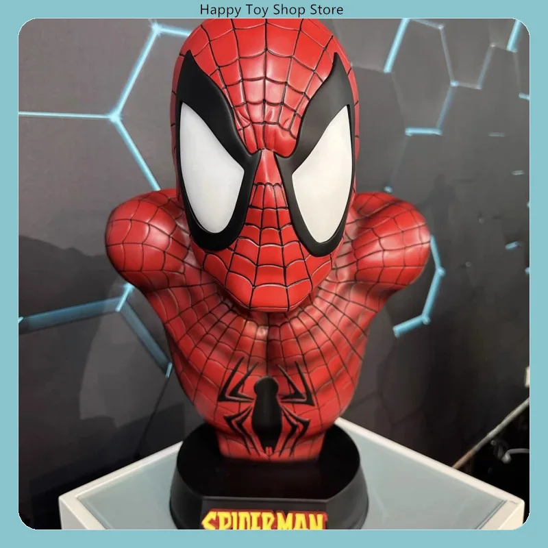 

Коллекционная статуэтка Человека-паука в комическом стиле, из смолы, серия Marvel, большая модель, украшение для рабочего стола, подарок на день рождения
