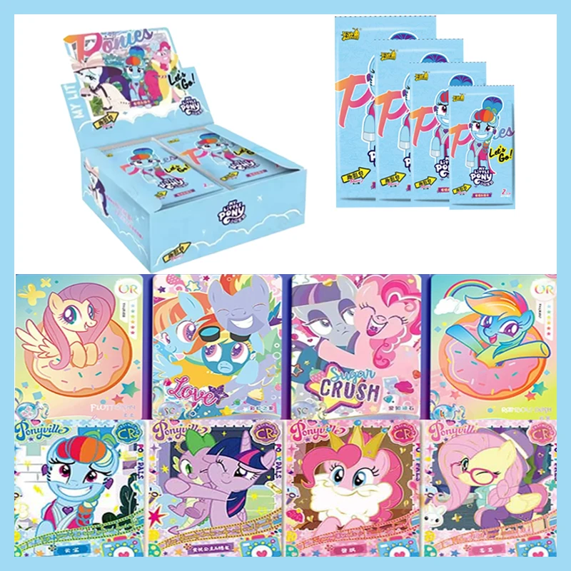 

Аниме My Little Pony Fun Shadow Series 2, упаковка карт CR UR, коллекция редких карт, милый мультяшный подарок для детей, коллекционная игра для детей