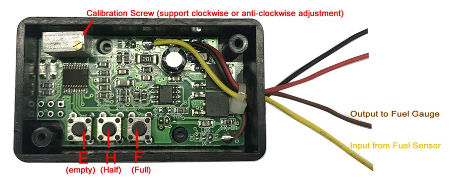 Fuel Sender to Gauge Linking Module Ohm Range Converter Connect Sender to Gauge