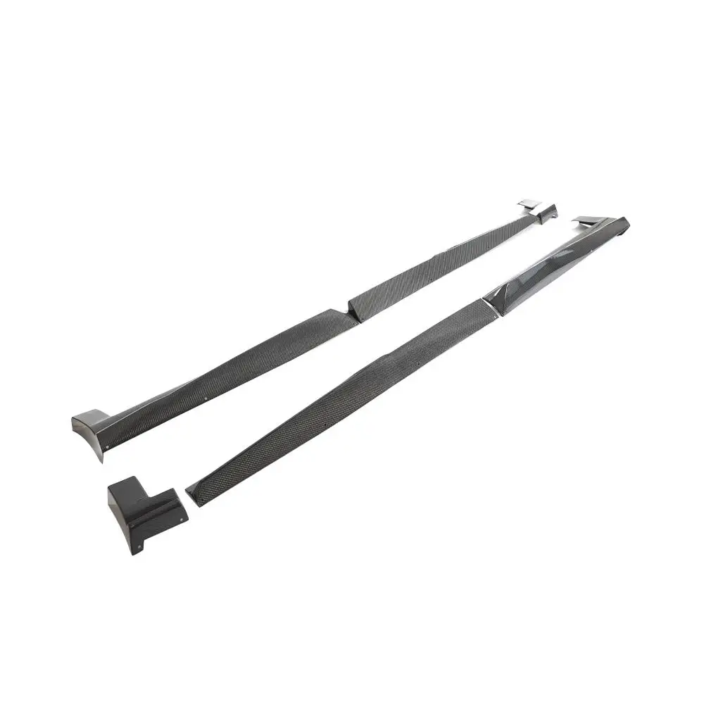 

For Audi RS Q8 RSQ8 2021-2023 Real Carbon Fiber Side Skirts Extensions Lips