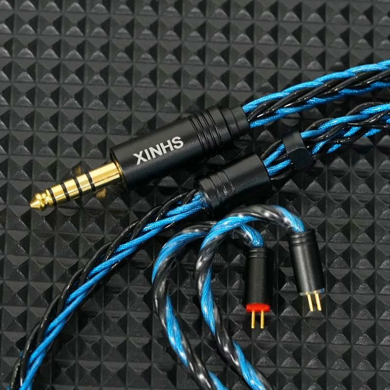 XINHS XH17 Blue Flame 8-Core 5-Element + OCC Graphene HIFI Kopfhörer-Upgrade-Kabel für alle Arten von Kopfhörern 0,78 2PIN/IE900 – Detail 6