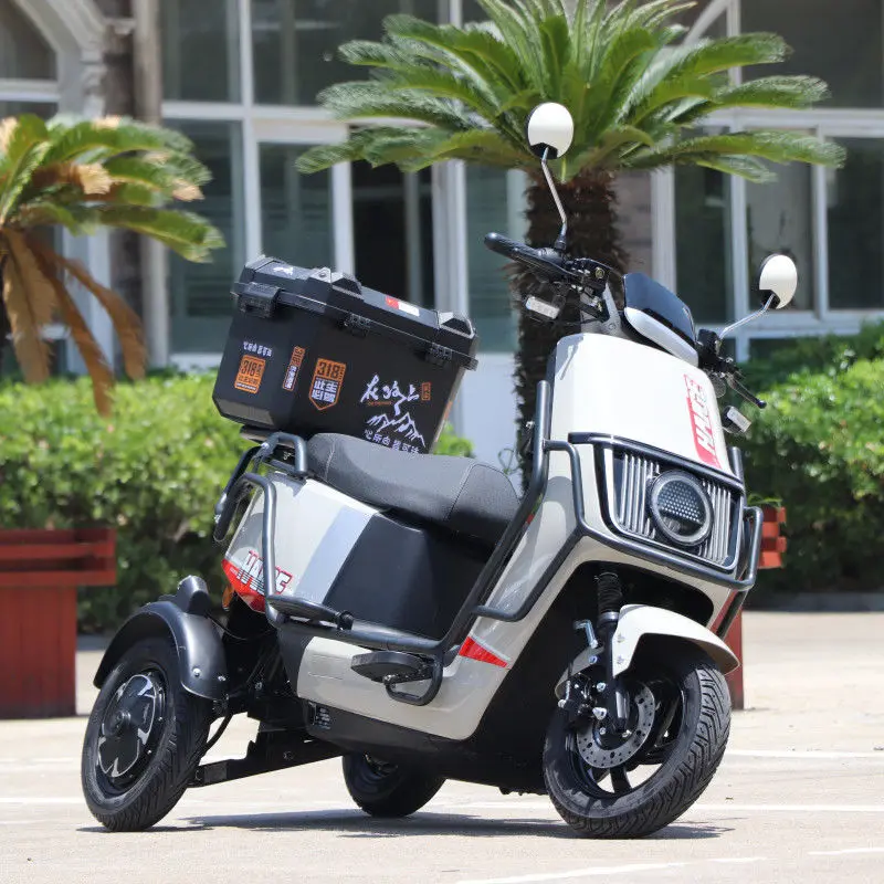 

Flexible can tilt up to 6o degrees left and right disc brakes anti-skid electric tricycle