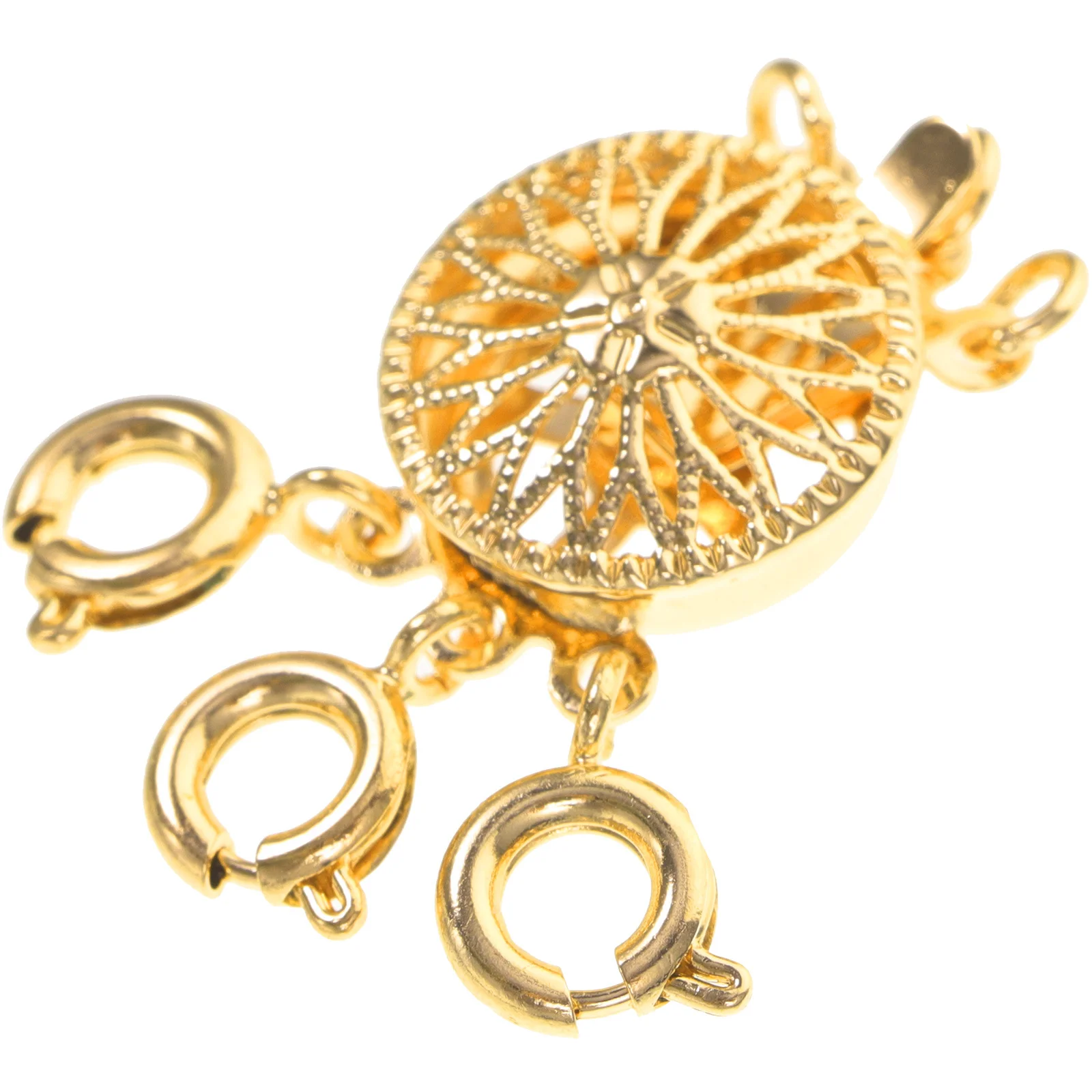 Sunflower Necklace Detangler Clasp Stylish Copper Layering Hook for Multiple Necklaces Jewelry DIY Accessory Necklace Detangler