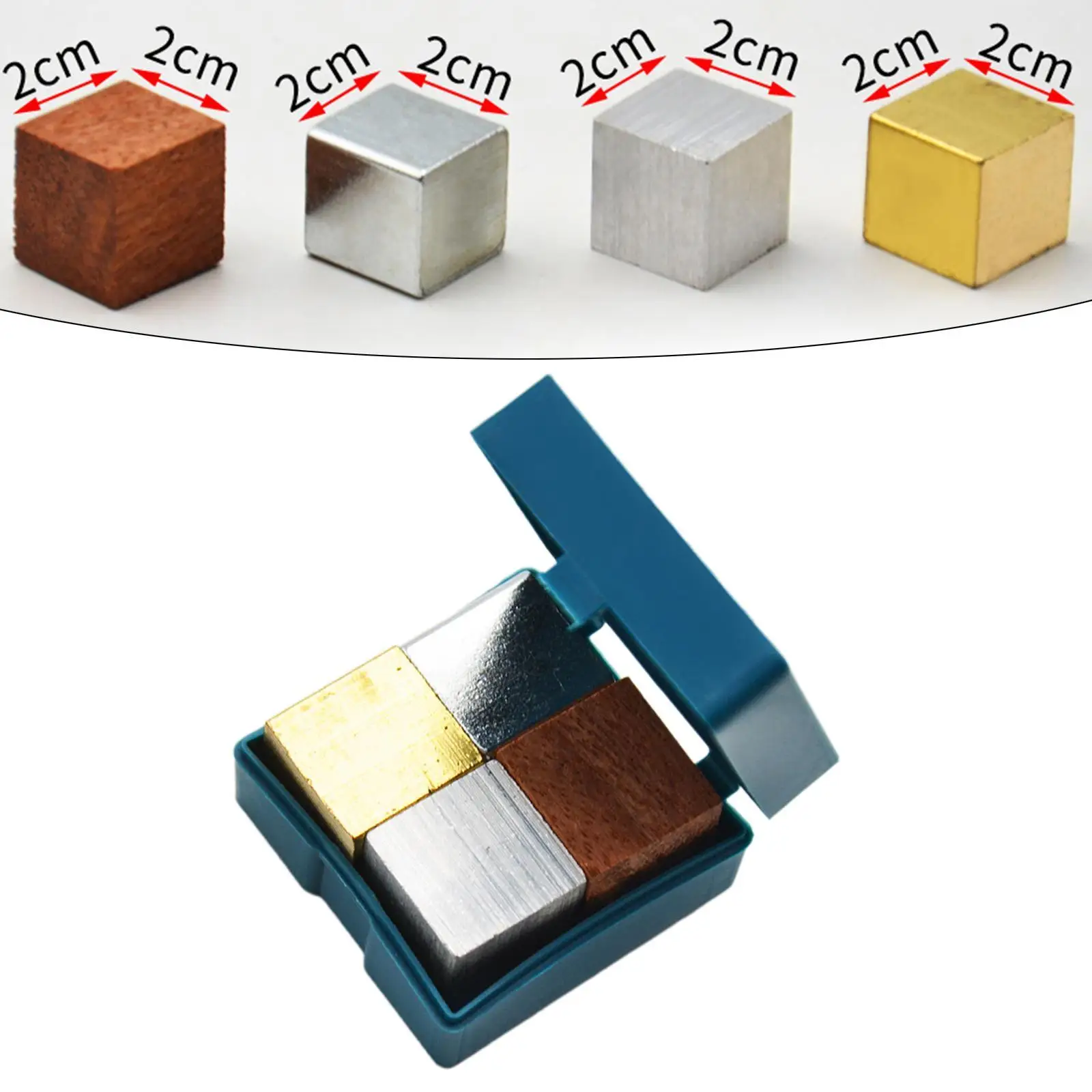 

Density Cube Set Educational Physics Cube Kit Same Volume Different Mass Cubes for Students Teachers Middle School