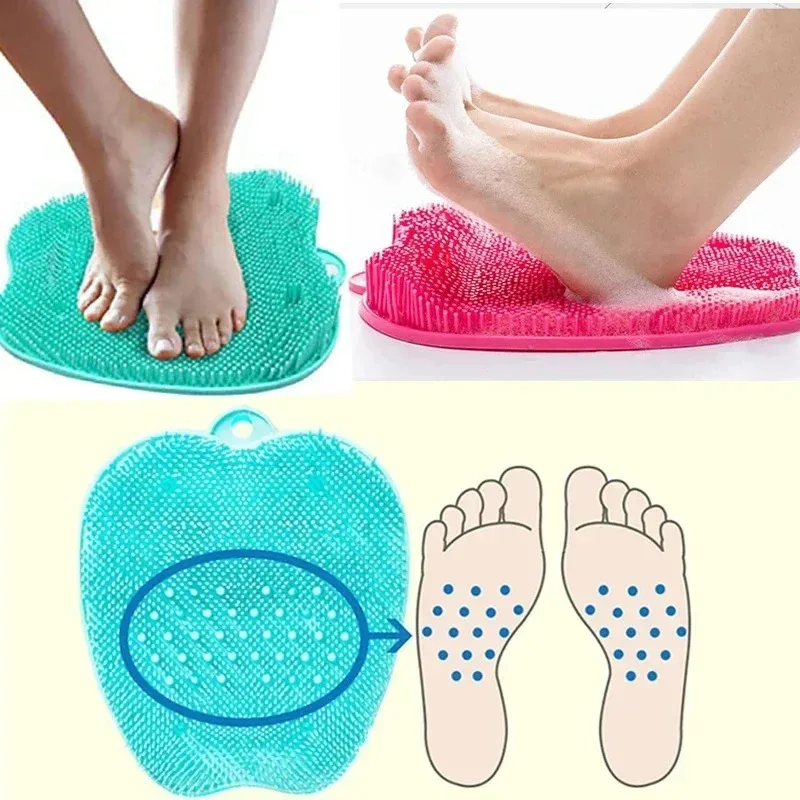 발 마사지 샤워기 발 세척기 스크러버 브러시 각질 제거 마사지 발 가정용 욕실 도구 발 관리
