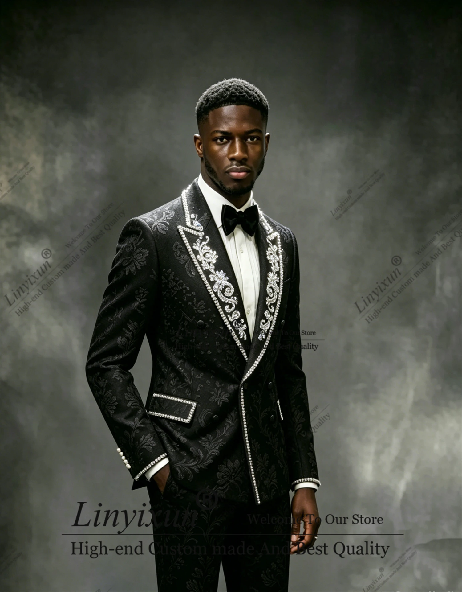 Traje de hombre de lujo con pe - Men'S Formal Wear Attire reseña y precio