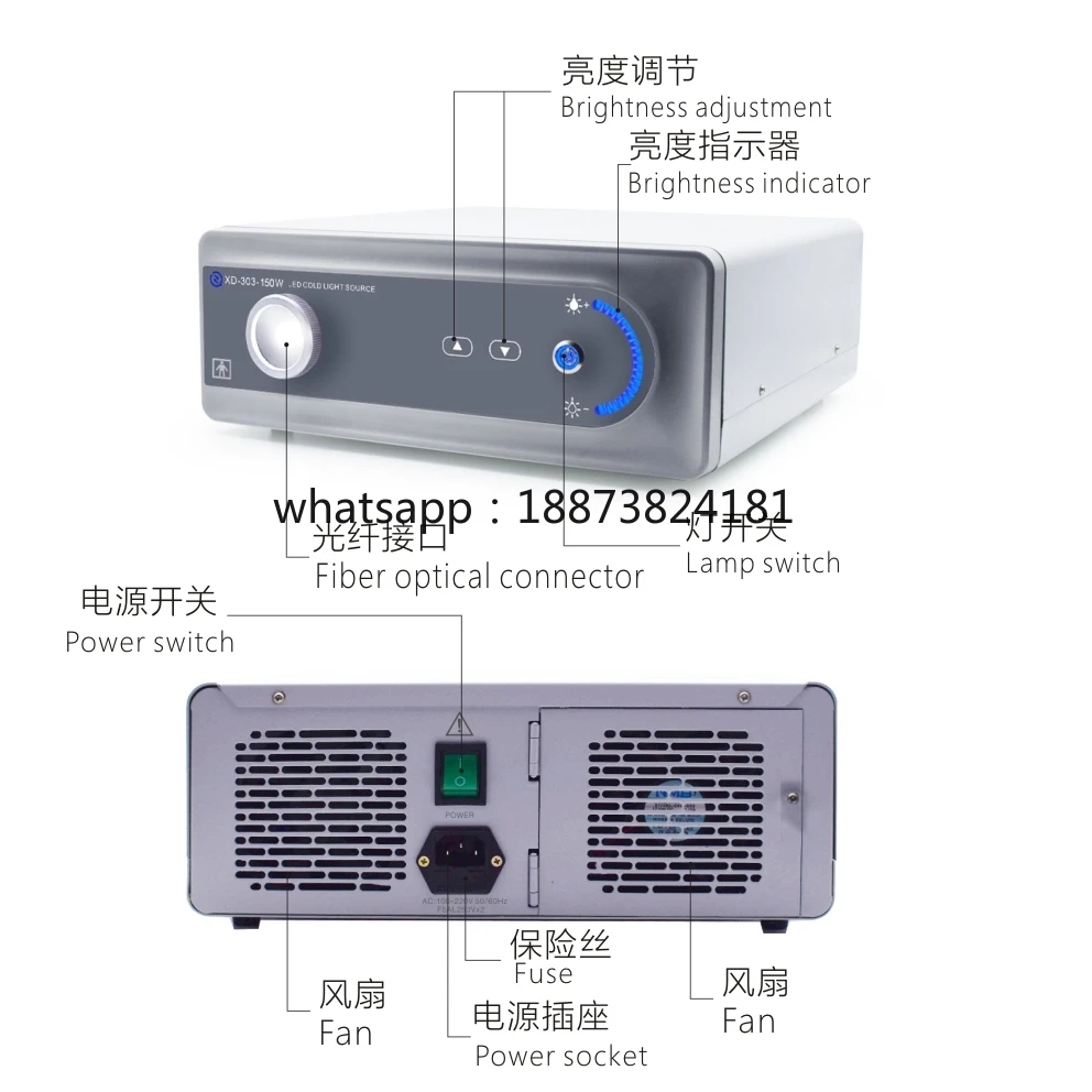 New Model 150W LED Cold Light Source Machine for Hospital Clinic Dental Veterinary fast shipping