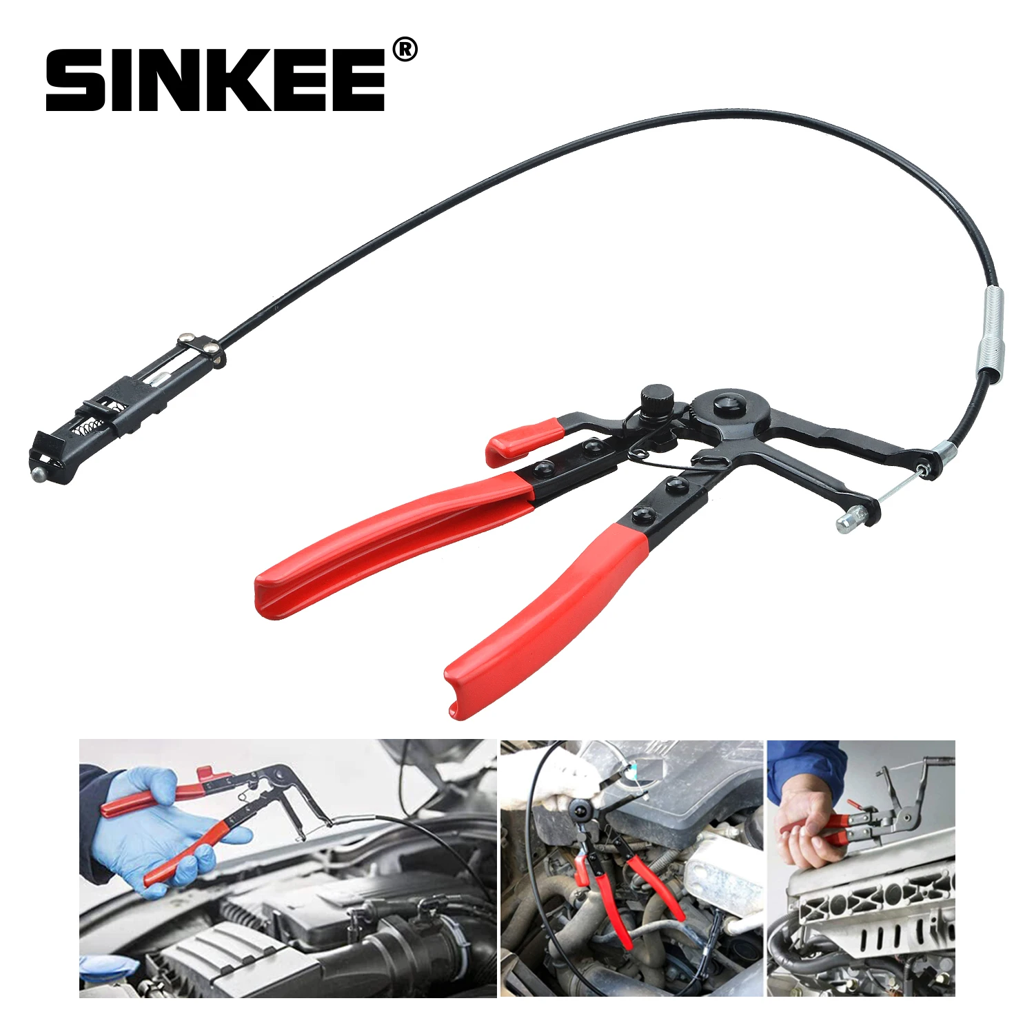 Hose Clamping Pliers Flexible Long Reach Locking Hose Clamp Removal Pliers Long Auto Hose Clamps New SK1024