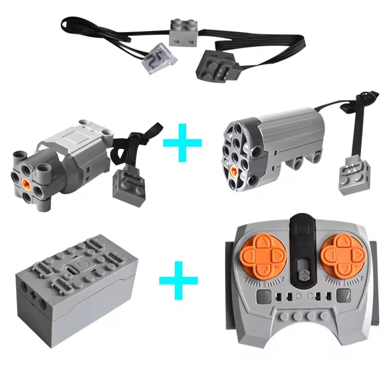 Modelo electrónico RC, accesorios de potencia de bloques de construcción, funciones de micromotor, Kit de Motor MOC, piezas técnicas, juguete creativo DIY
