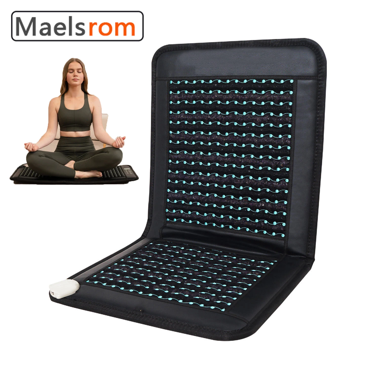 

Amethyst Mineral Heating Massage Pad PEMF Ultra Long Wave Magnetic Field Energy Pad For Relieving Back Pain And Fatigue