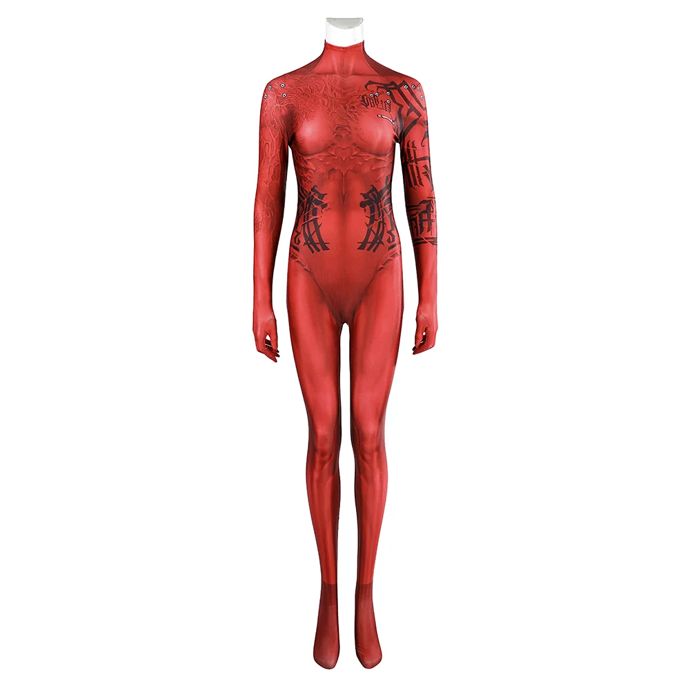 

Gate Karlach Cosplay Costume Women Battle Suit Karlach Bodysuit Roleplay Suit Halloween Jumpsuit Costume Party Asian Size
