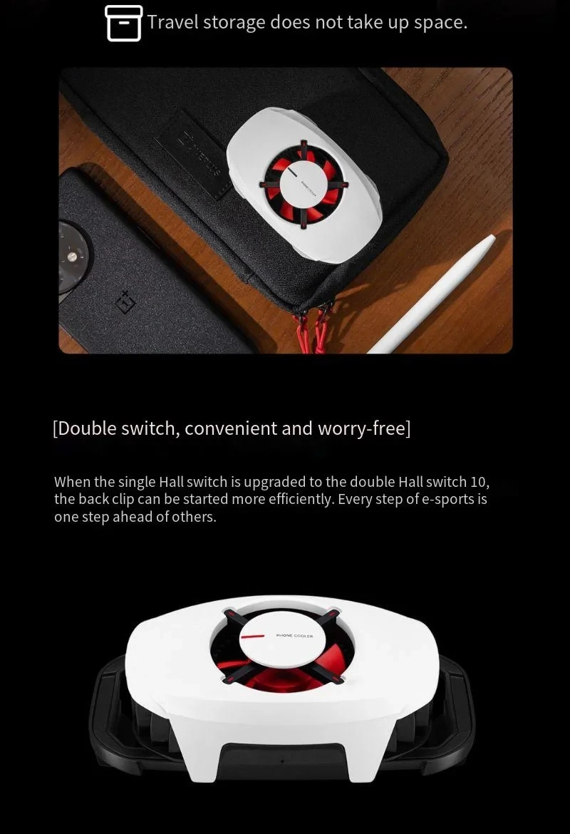 Oneplus 27 ワット凝固点冷却バッククリップ限定版携帯電話ラジエーターダブル冷凍ピースゲームアーティファクト