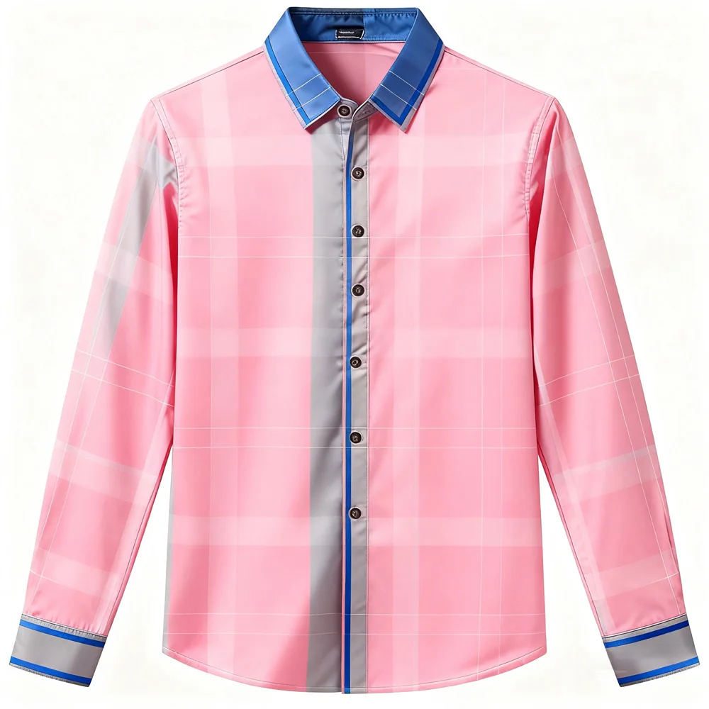 남성용 하와이안 셔츠 캐주얼 아웃도어 긴팔 새해 선물 부드럽고 편안한 소재 신상 남성 크리스마스 드레스 셔츠