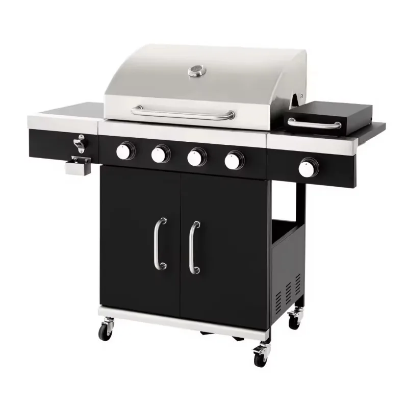 Wholesale Heavy-Duty Double Grill BBQ Oven Garden Gas Grilled Barbecue for Party Travel & Camping Excellent for Food Cooking