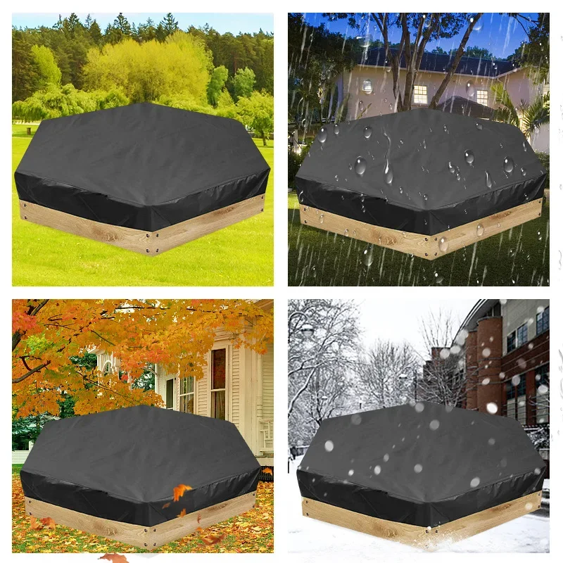 Bathtub Swimming Pool Dust Cover Hexagon Hot Tub Cover Waterproof Canopy Outdoor Sunshade Courtyard Spa Cover Kid Bunker Cover