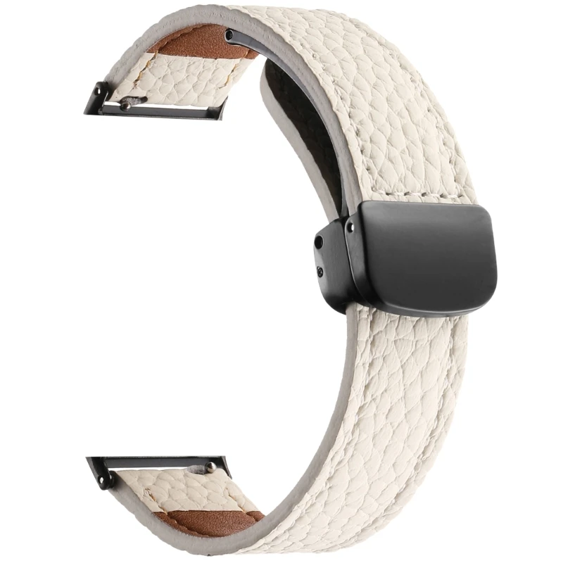 Wygodny sportowy pasek wymienny Miękki skórzany pasek bezpiecznym kolorowym zapięciem Skórzana bransoletka do zegarka Fit 3