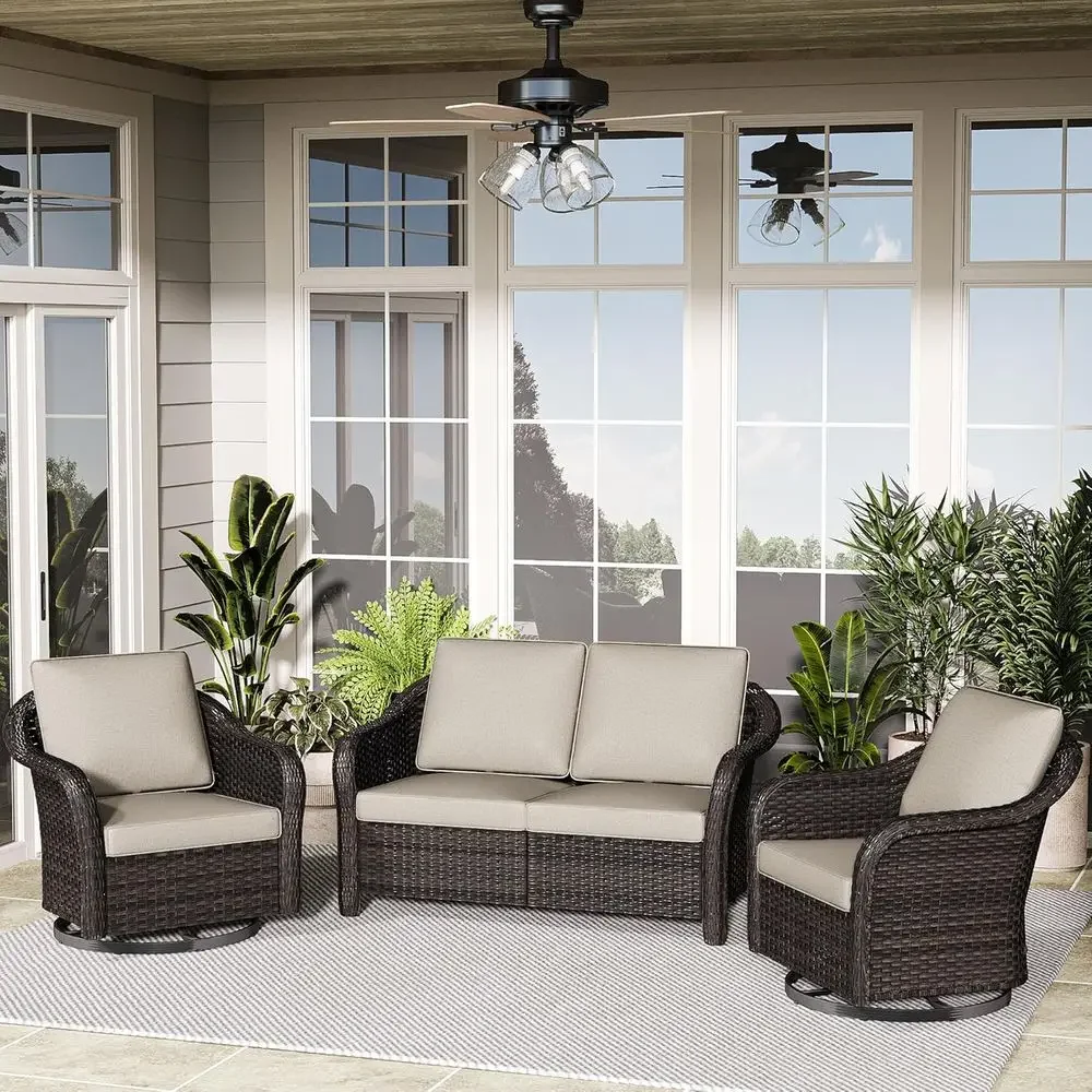 3 Pieces Patio Contion Set, 55