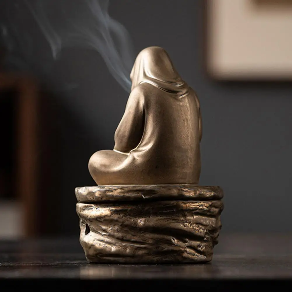 

Ceramic Incense Burner Ceramic Buddha Incense Burner for Home Yoga Room Decor Zen Meditation Holder for Coil Cone Incense