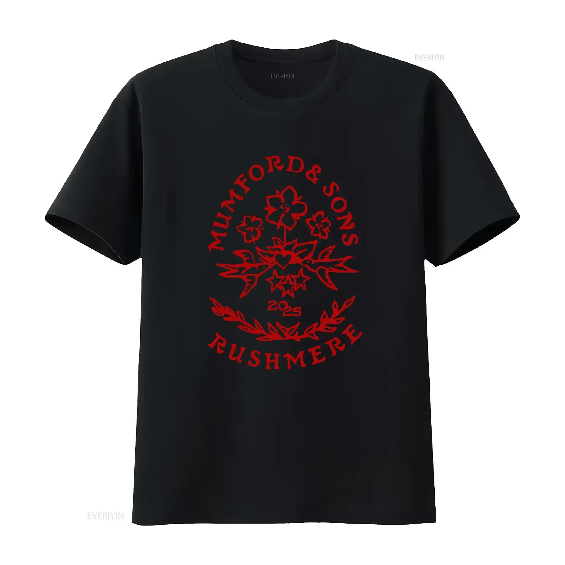 Mumford And Sons Rushmere 2025 Flowers Floral T shirts vintage Washed designer clothes Casual Stylish streetwear fashion