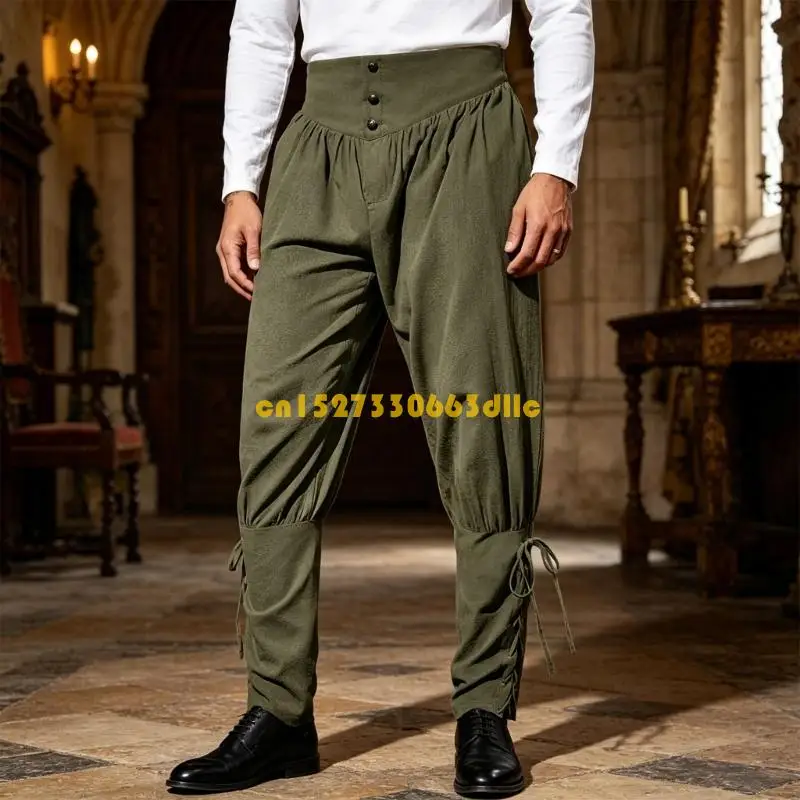 Classical Pirate Pants Linen Pirate Ship Trousers Perfect For Stage Acting And Costume Parties 124A