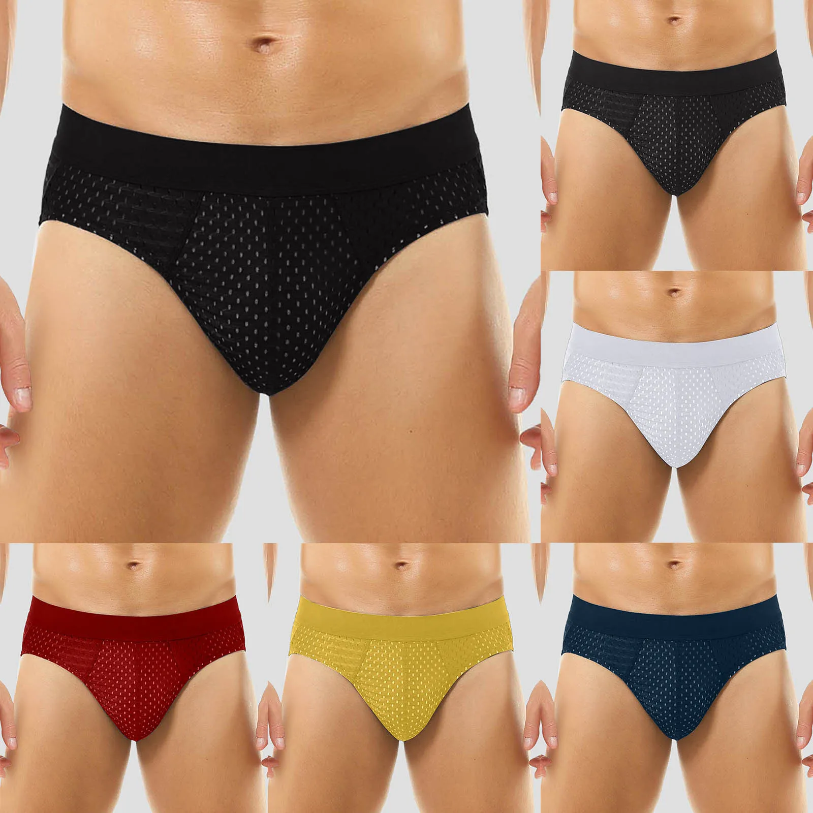 

Underwear Mens Briefs Mens Underwear Fashion Sexy Adult Low Rise Men's Open Hip Polyester Triangle Stance Underwear for Men