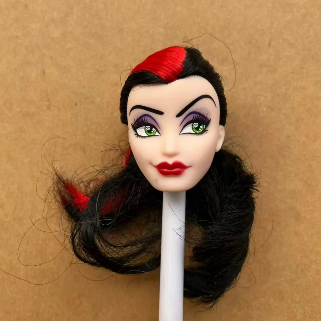 Disney 1/6 Princess Doll Head Parts DIY Dressing Doll Accessories Collectible Gift Toy Doll Heads Rare Face Doll Parts