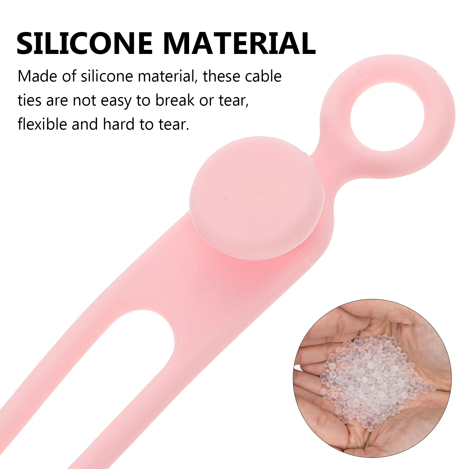 

16 Pcs Wire Handler Ties Cable Holders Silicone Twine Cord Organizer Silica Gel