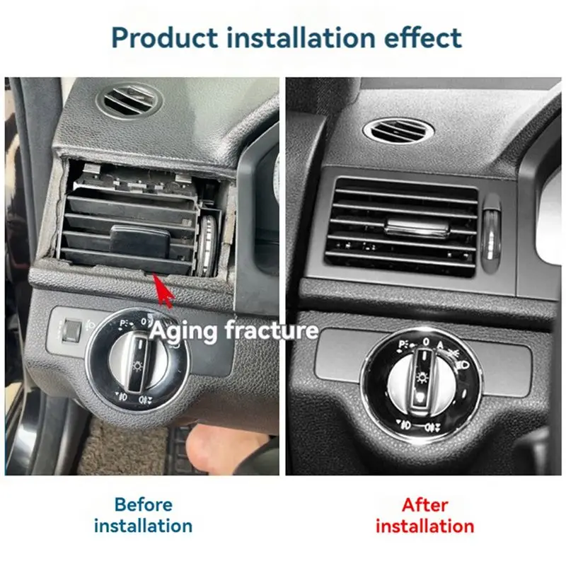 A60E-2Pair Dash Air Conditioner Air Vent Outlet Grille Assy For Mercedes Benz C Class W204 2007-2010 A2048300754 A2048300854
