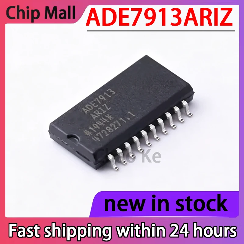1PCS New ADE7913ARIZ ADE7913 SOP20 Built-in SPI Interface 3-channel Isolated IC in Stock
