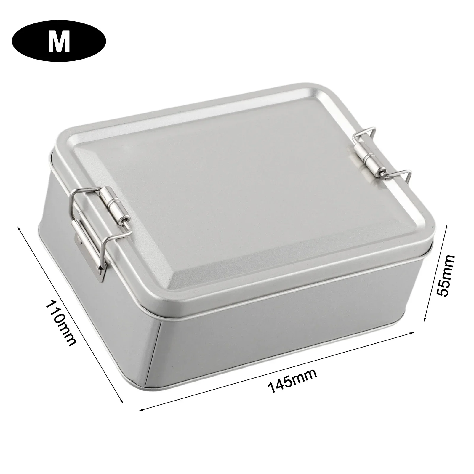 علب تخزين معدنية بإبزيم، عدد ملاحظات لطيف من قطع محتوى العبوة، مستطيلة مع أغطية، صناديق كوكيز تدوم طويلاً #2