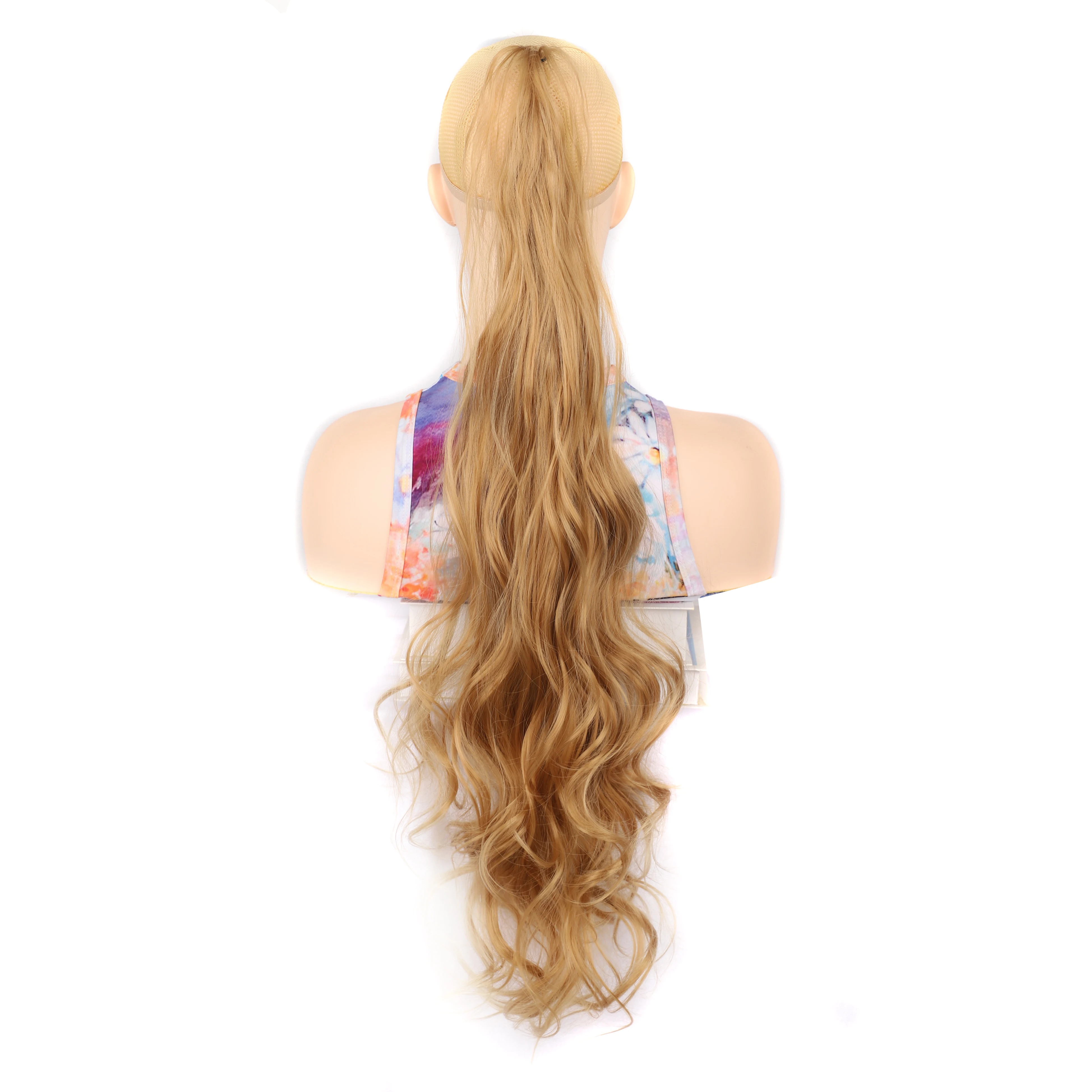 

Ponytails 32Inch Long Wavy Hair Flexible Wrap Around Ponytail Extension for Women Natural Looking Easy Wear Synthetic Hairpiece