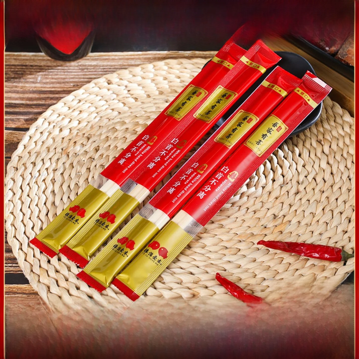 disposable-bamboo-wooden-chopsticks-wedding-marriage-celebration-banquet-tableware-dinnerware-extended-size-normal-size
