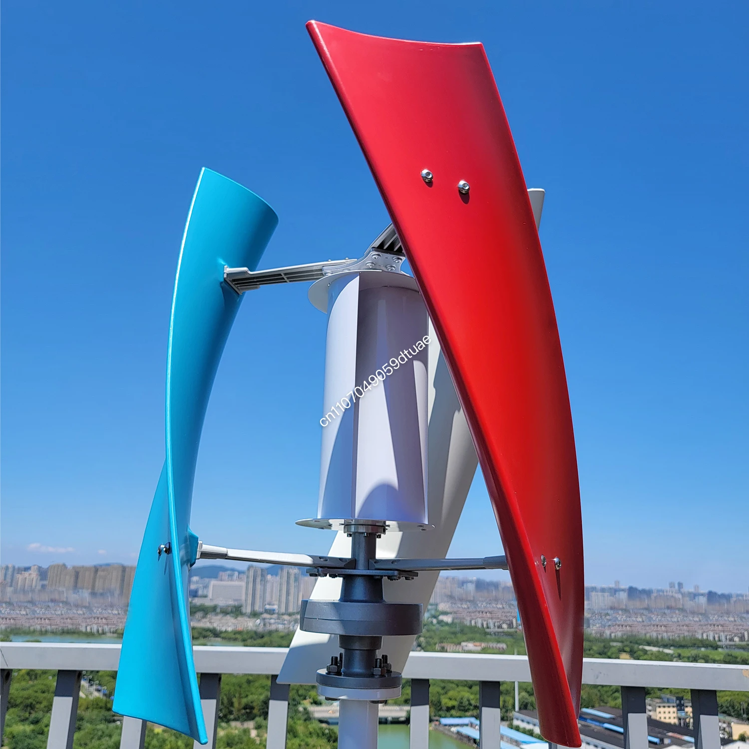 5000W 10000W Vertical Wind Turbine 12V 24V 48V Low Start Wind Speed with Mppt Hybrid Controller Off Grid System 110V/220V Output