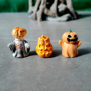 Mini fantasma halloween decoração, fantasma, feiticeiro, abóbora, crânio, artesanato, miniatura, fada, artesanato, fada, jardim, 10 peças 10 principais vendas estátua mago - №5