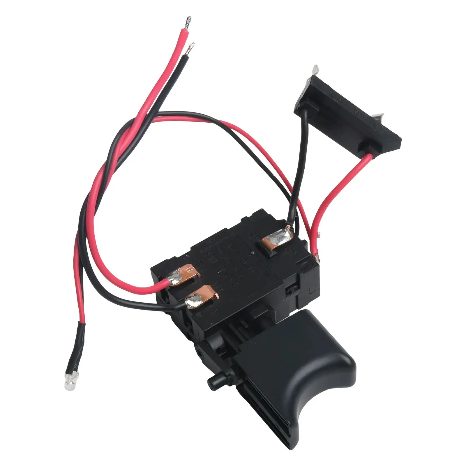 

2 шт. кнопочный триггерный переключатель для электрических ручных дрелей, регулируемая скорость и встроенная функция освещения