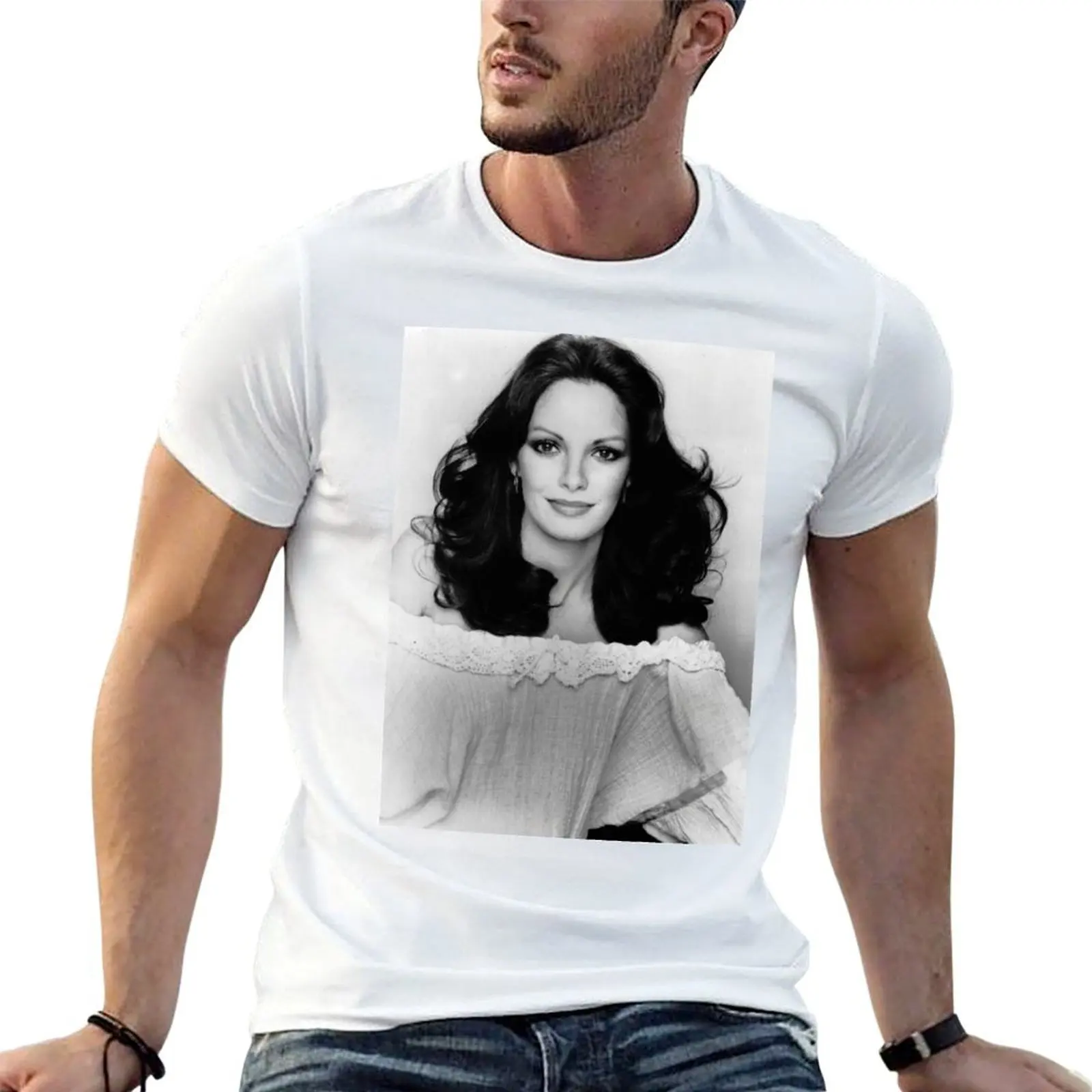 Camiseta Jaclyn Smith, camisetas para hombre, camiseta suave de algodón, camisetas divertidas de lujo para hombre, camiseta de algodón
