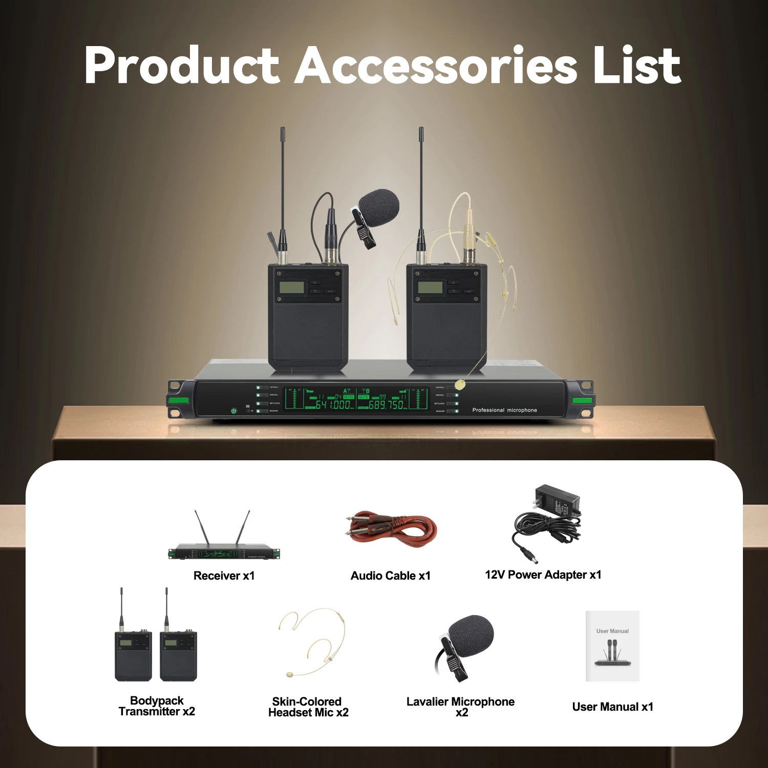 GOOERMI K450B Dual Channel UHF - đánh giá và giá Uhf Wireless Microphone System Dual Channel
