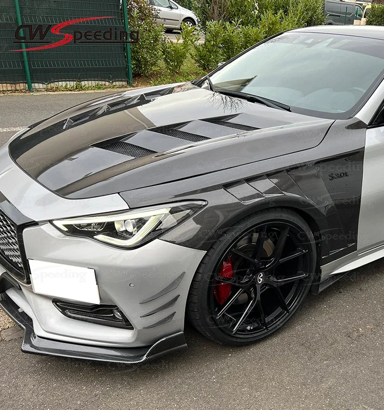 

БОНТ ДВИГАТЕЛЯ ИЗ УГЛЕВОГО ВОЛОКНА CWS-A СТИЛЬ ДЛЯ INFINITI Q60