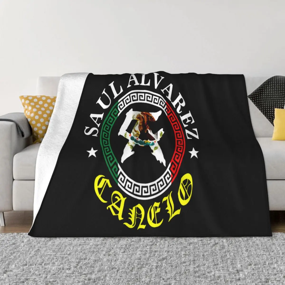 New Saul Alvarez Team Canelo Gold Edition Mexican Boxing Baseball Black Baseball Hats W Throw Blanket