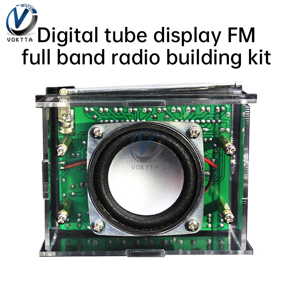 RDA5807 zestaw elektroniczny radiowy FM 87-108MHZ regulowana częstotliwość wyświetlacz moduł LCD DIY zestawy do lutowania radiowego