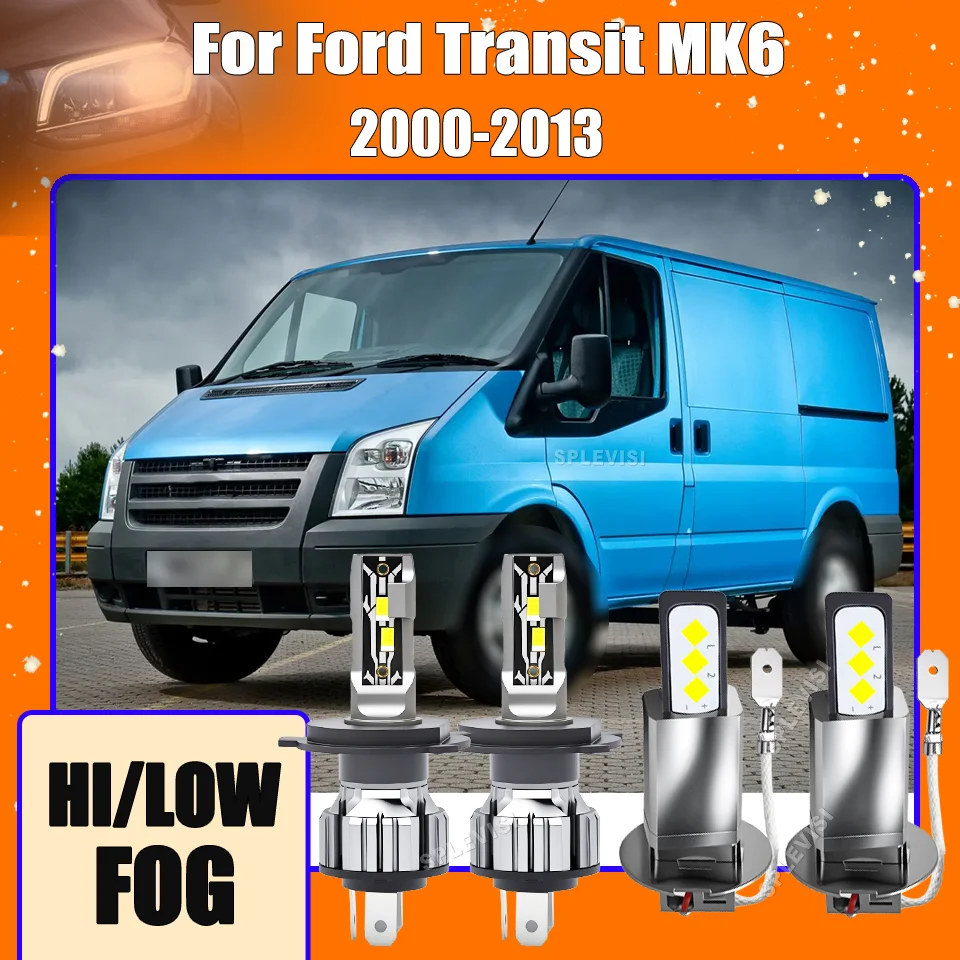 

Plug & Play LED Headlight Fog Light For Ford Transit MK6 2000 2001 2002 2003 2004 2005 2006 2007 2008 2009 2010 2011 2012 2013
