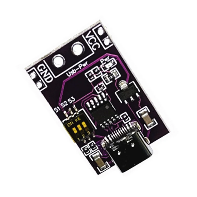 

B04B-3Pcs Type-C QC PD2.0 PD3.0 To DC Spoof Fast Charge Trigger Poll Detector USB-PD Notebook Power Supply Change Board