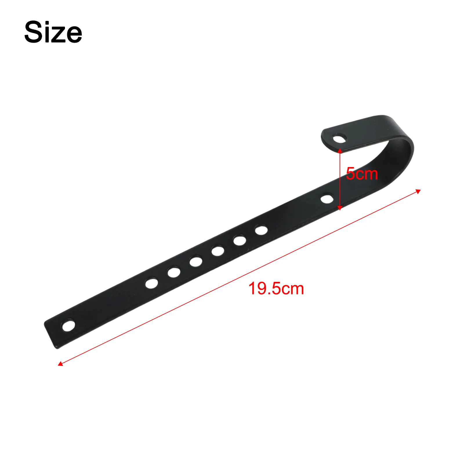 

Approx 19cmx1.5cm 7.48inchx0.59inch Adjustable Bike Hooks Ebike Basket Accessory Height Adjustable Multi Position Adjustment